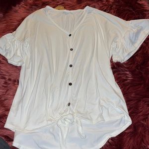 NWT! Women’s Reborn J Button Down Knotted Short Sleeve